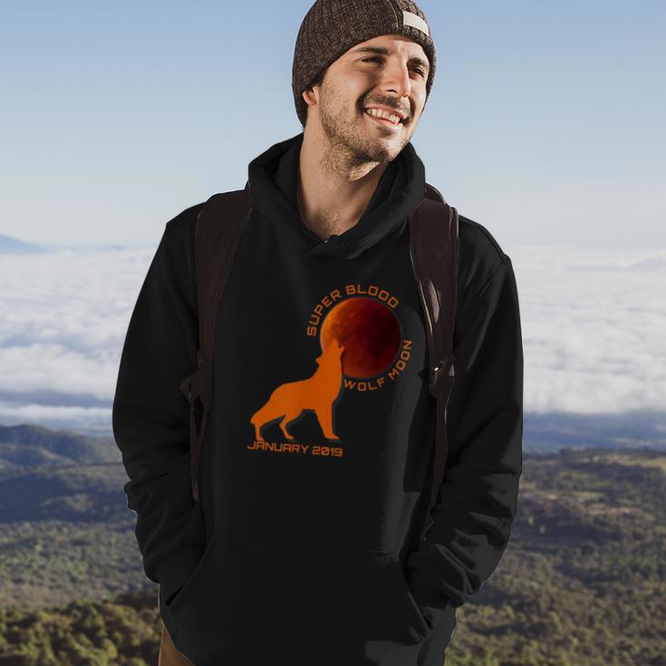 Super Blood Wolf Moon First 2019 Eclipse Hoodie Lifestyle