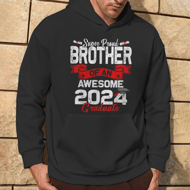 Super Proud Brother Of A 2024 Graduate 24 Graduation Hoodie Lifestyle