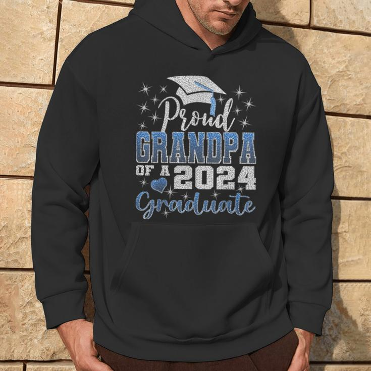 Super Proud Grandpa Of 2024 Graduate Awesome Family College Hoodie Lifestyle