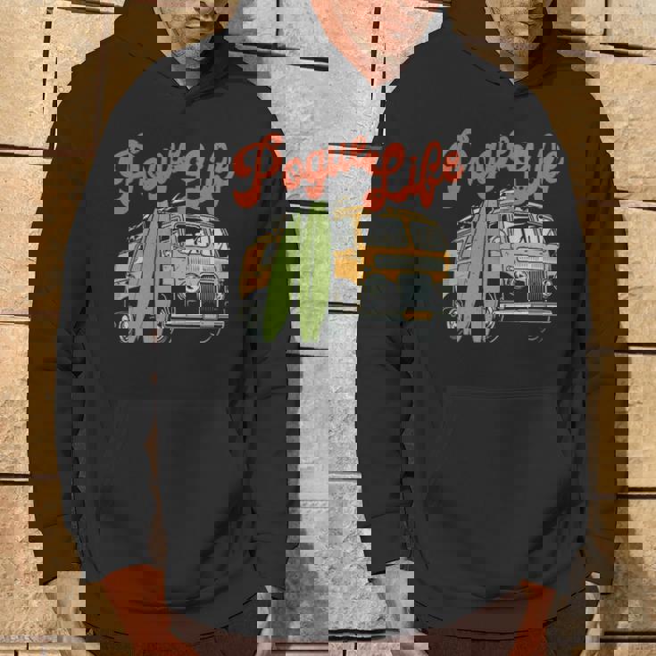 Surfer Van Pogue Life Outer Banks Vintage Beach Surfer Hoodie Lifestyle