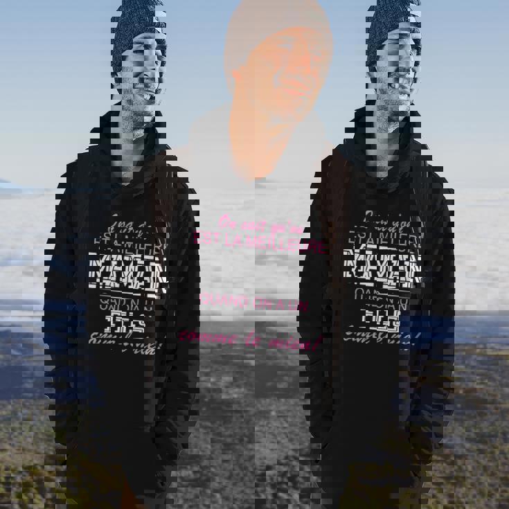 Sweat à capuche Meilleure Maman, Citation Fils Unique, Idée Cadeau - Main Image