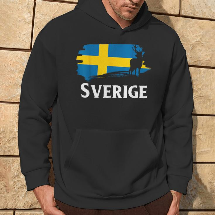 Sweden Sweden Elk Viking Scandinavia Sverige Norden Hoodie Lebensstil