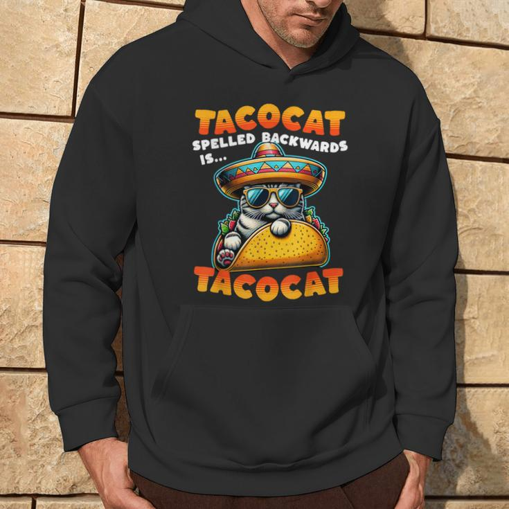 Tacocat Spelled Backwards Is Tacocat Mexican Taco Cat Hoodie Lifestyle