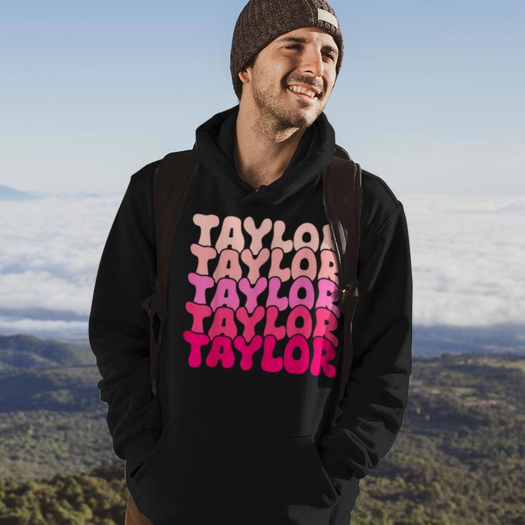 Taylor Vintage Personalized Name I Love Taylor Hoodie Lifestyle