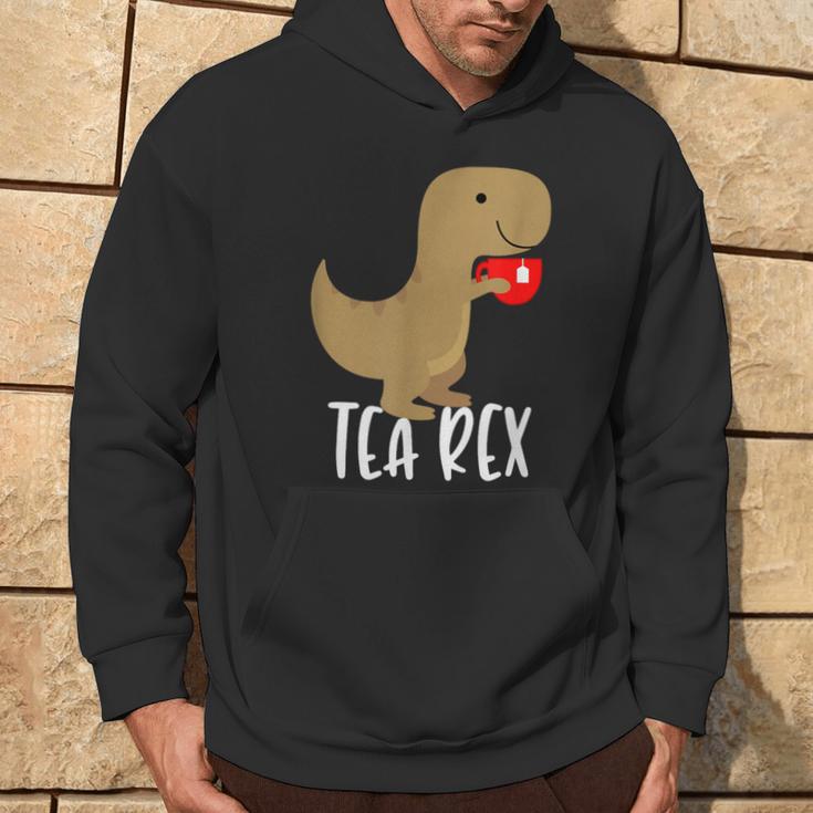 Tea Rex Cute Tyrannosaurus Dino Hoodie Lebensstil