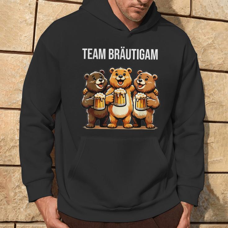 Team Groom Jga Stag Party Bear Jga Hoodie Lebensstil