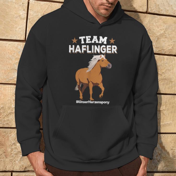 Team Haflinger Unserherzenspony Haflinger Pony Kapuzenpullover Lebensstil