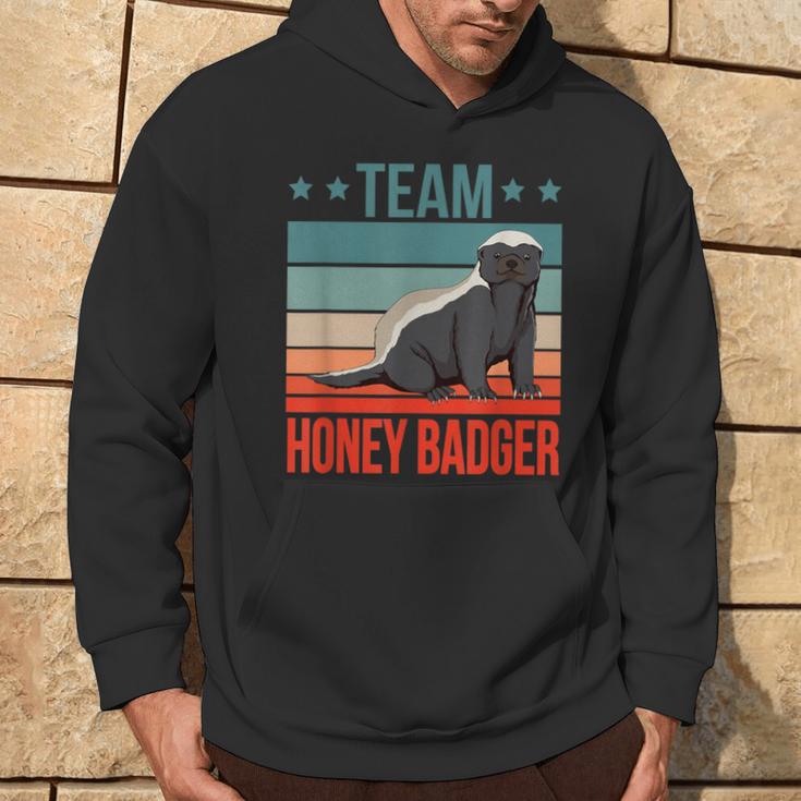 Team Honey Dachs Ratel Honey Badger Hoodie Lebensstil