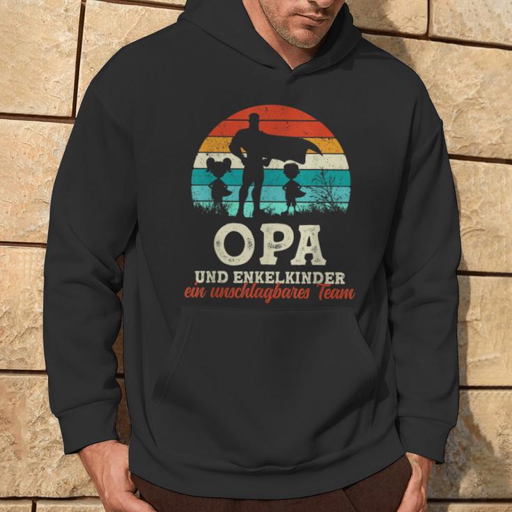 Team Opa Und Enkel Bester Opa Der Welt Father's Day Super Grandpa Kapuzenpullover Lebensstil