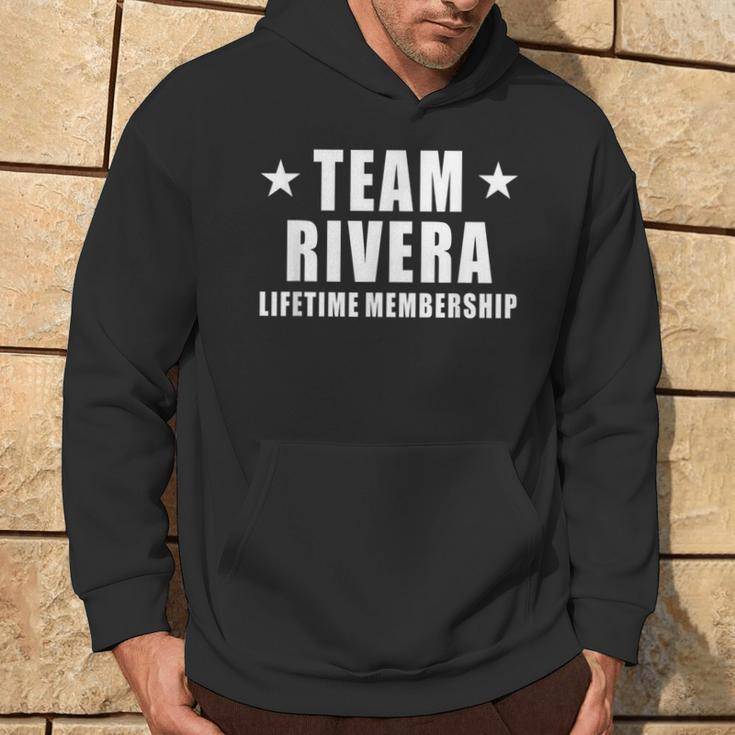 Team Rivera Lifetime Membership Family Last Name Hoodie Lifestyle