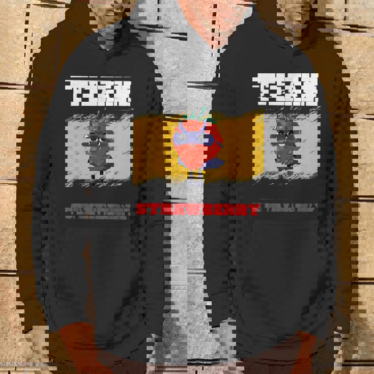 Team Strawberry Healthy Superhero Good Food Hoodie Lifestyle