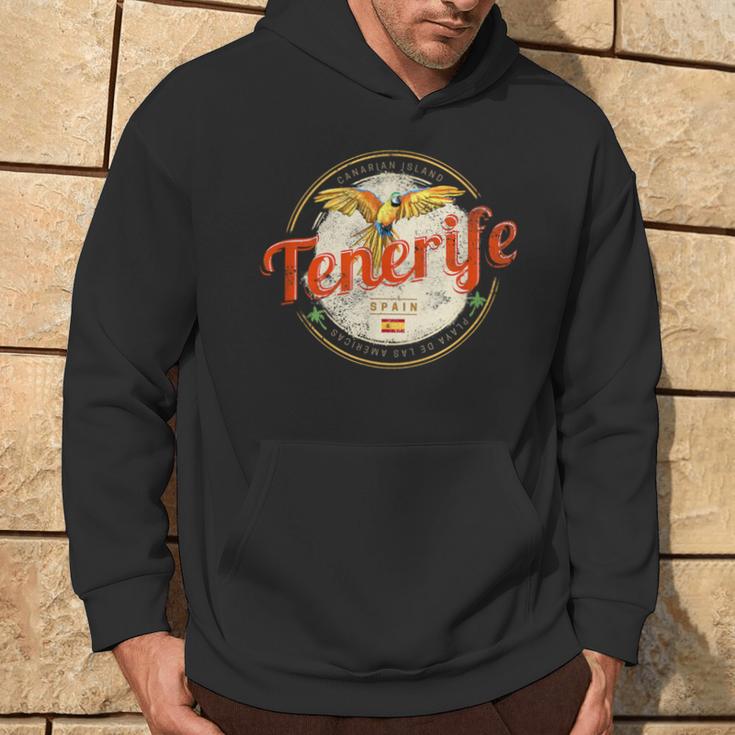 Teneriffa Papagei Kanarische Inseln Spanienintage Souvenir S Hoodie Lebensstil