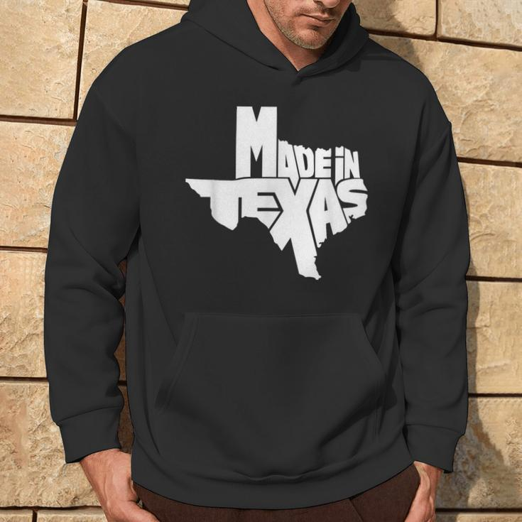 Texas Map Made In Texas Throwback Classic Hoodie Lifestyle