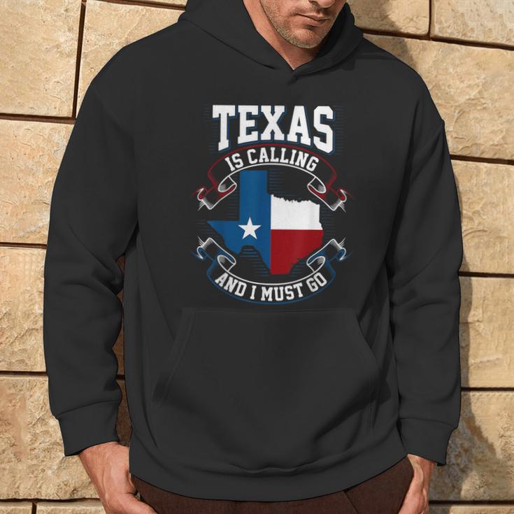 Texas Ruft An Und Ich Muss Gehen Black Hoodie Lebensstil