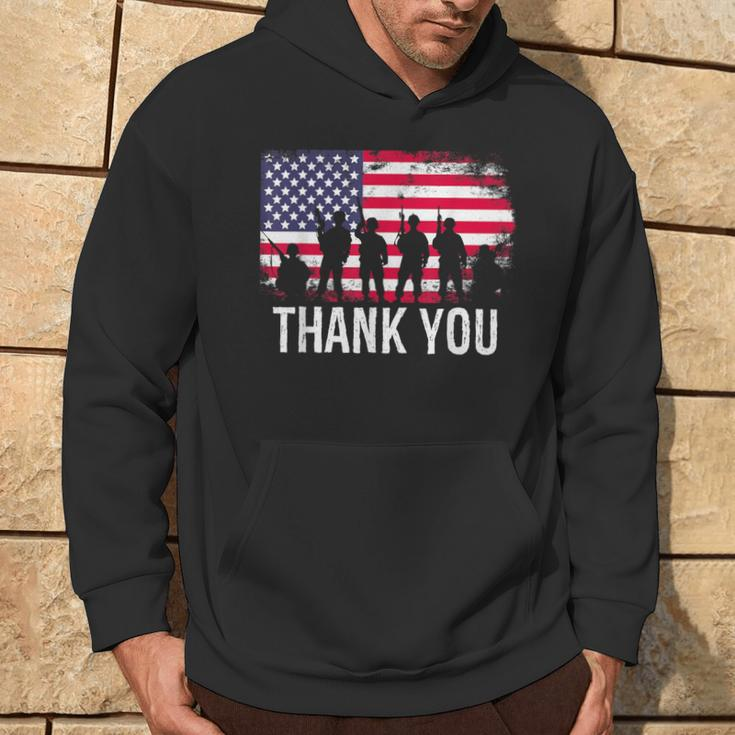 Thank You Us Flag Hoodie Lifestyle