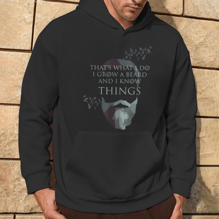 That's What I Do I Grow Beard And I Know Things Hoodie Lifestyle