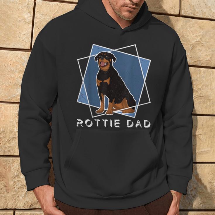 Tierliebhaber Herren Haustier Hund Papa Rottie Papa Rottweiler Kapuzenpullover Lebensstil