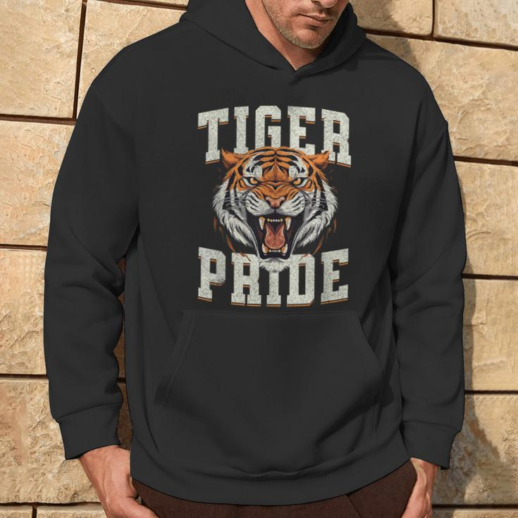 Tiger Pride Tiger Mascot Vintage School Sports Team Hoodie Lifestyle
