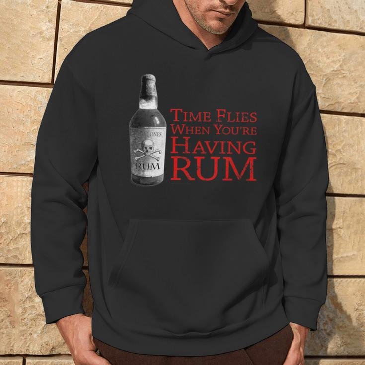 Time Flies When You're Having Rum Pirate Hoodie Lifestyle