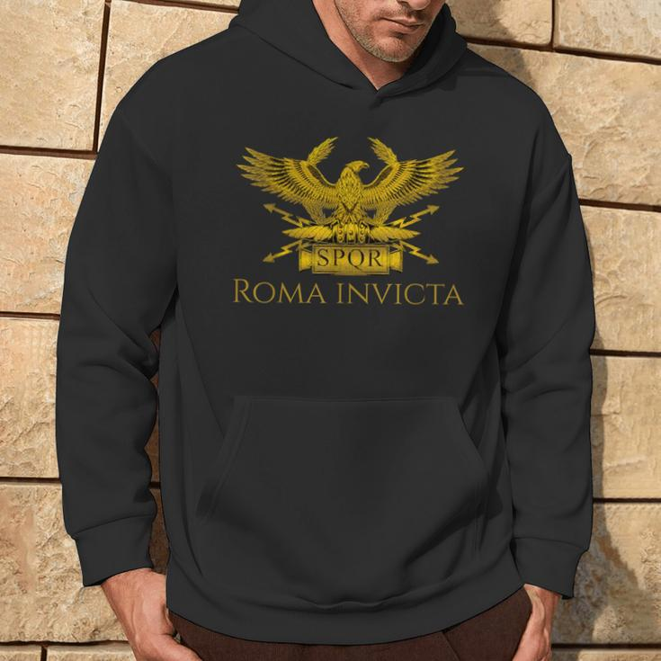 History Of Ancient Rome Spqr Roman Eagle Roma Invicta Hoodie Lebensstil