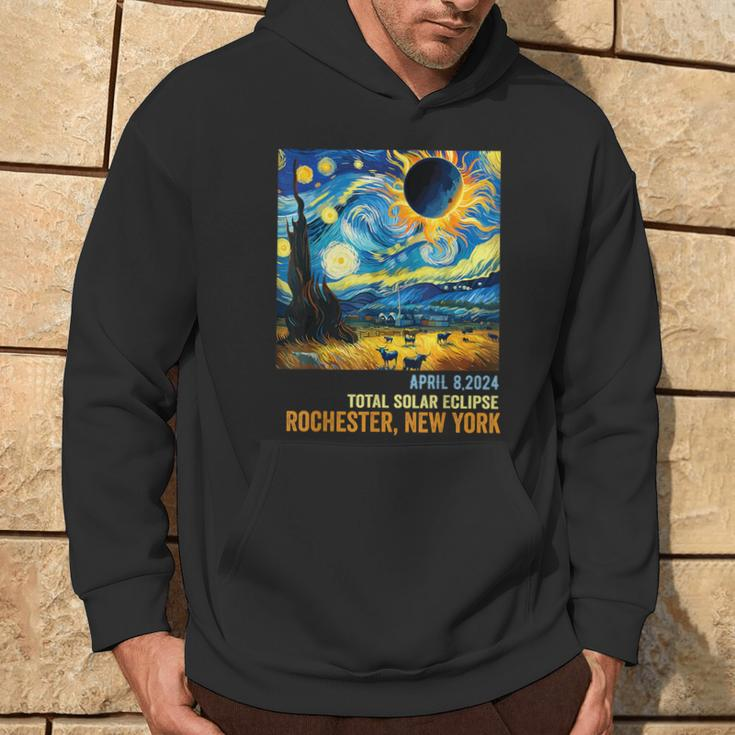 Total Solar Eclipse 04082024 Rochester New York Hoodie Lifestyle