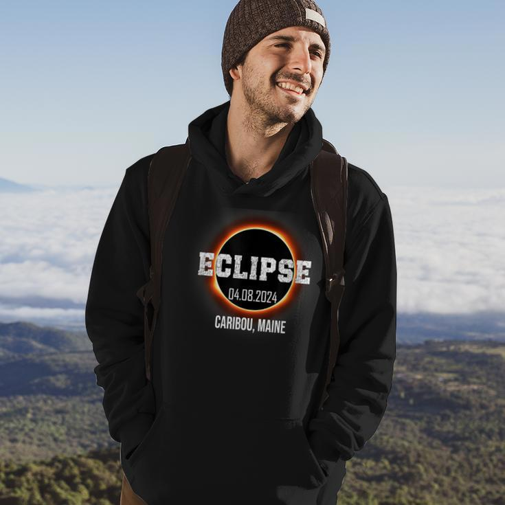 Total Solar Eclipse 2024 Caribou Maine Totality April 8 Hoodie Lifestyle