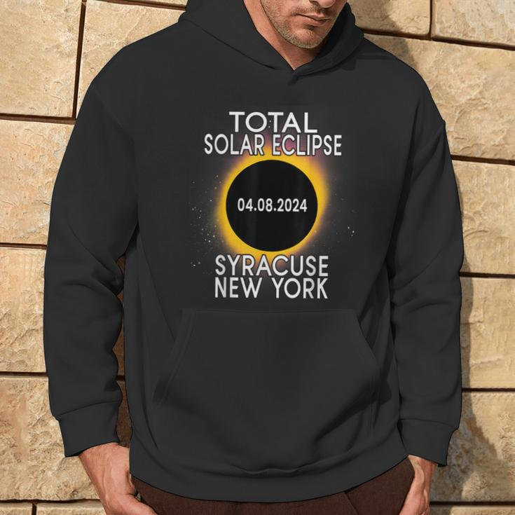 Total Solar Eclipse 2024 Syracuse New York Ny Memorabilia Hoodie Lifestyle