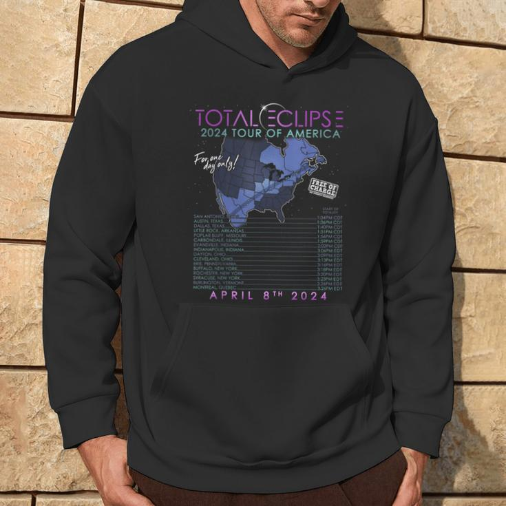 Total Solar Eclipse April 8Th 2024 Tour Of America Hoodie Lifestyle