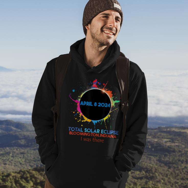 Total Solar Eclipse Bloomington Indiana 2024 I Was There Hoodie Lifestyle