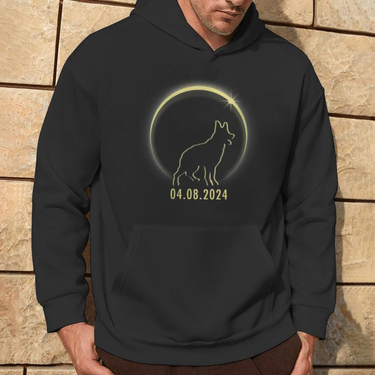 Total Solar Eclipse German Shepherd Lover April 8 2024 Hoodie Lifestyle