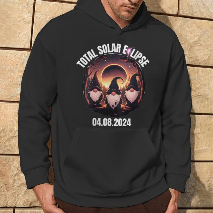 Total Solar Eclipse Gnome Gnomes Totality Party 2024 Hoodie Lifestyle