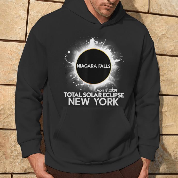 Total Solar Eclipse Niagara Falls New York 2024 Totality Hoodie Lifestyle