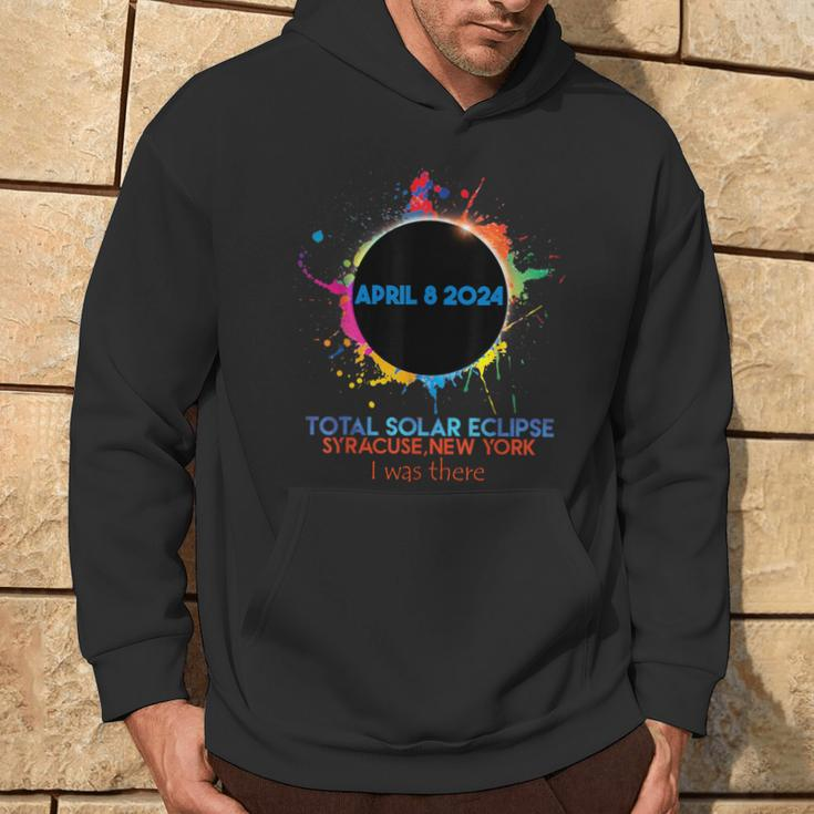 Total Solar Eclipse Syracuse New York 2024 I Was There Hoodie Lifestyle