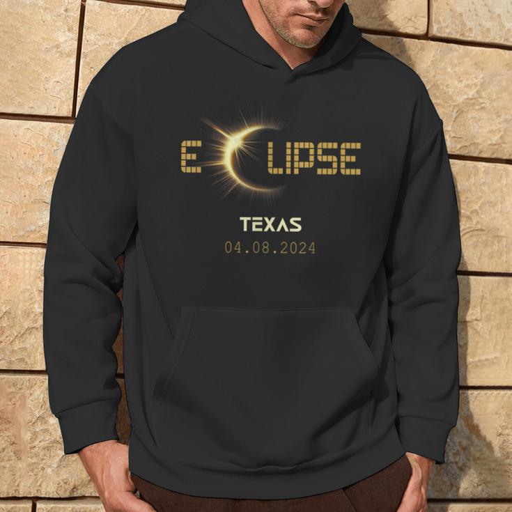 Total Solar Eclipse Texas Totality Usa April 8Th 2024 Texas Hoodie Lifestyle