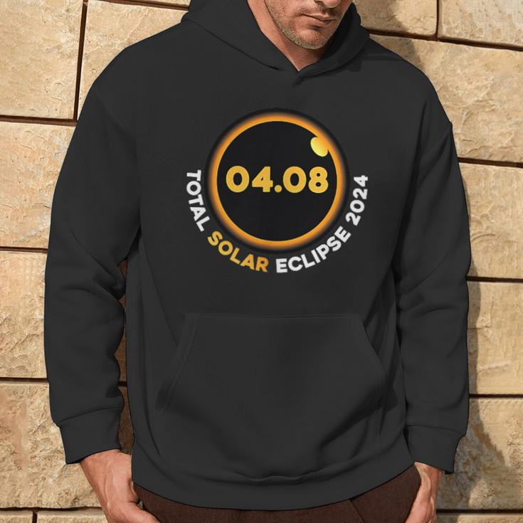 Total Solar Eclipse Tour 2024 Front And Back Hoodie Lifestyle