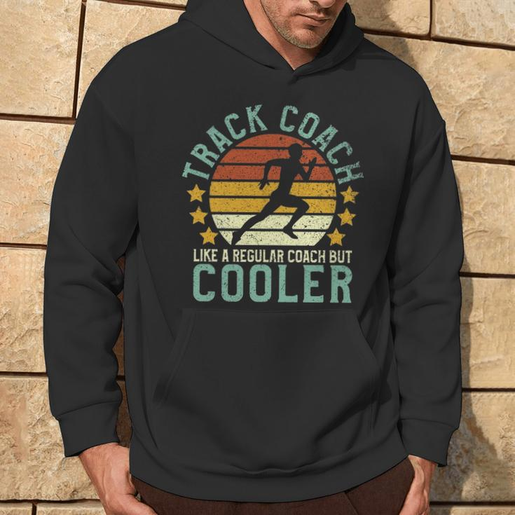 Track Coach Track And Field Running Coach Hoodie Lifestyle