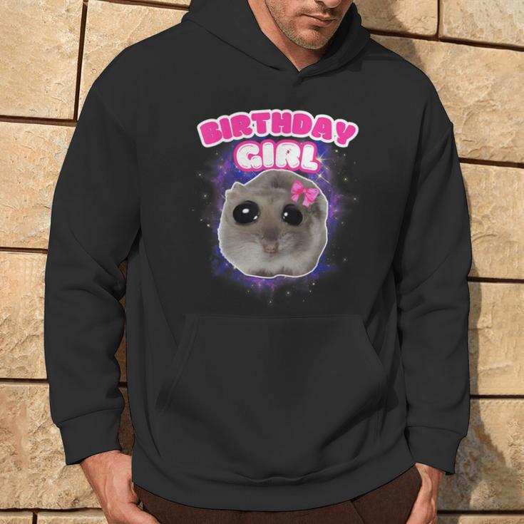 Trauriger Sad Hamster Hamstie Hamsty Hamsti Memes Kapuzenpullover Lebensstil