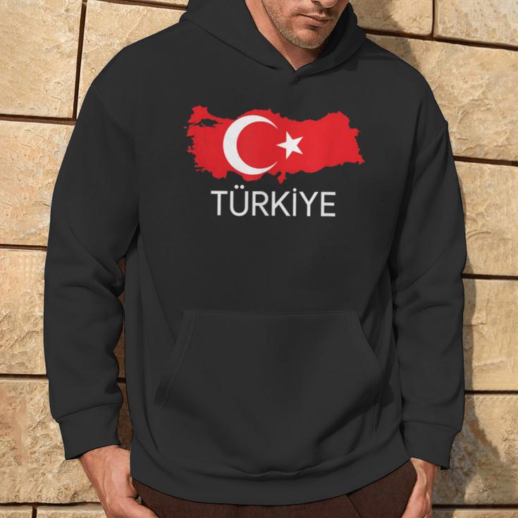 Türkei Türkische Fahne Türkei Landkarte Harita Kapuzenpullover Lebensstil