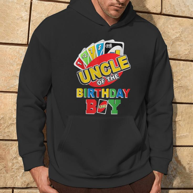Uncle Of The Birthday Boy Uno Dad Papa Father 1St Bday Hoodie Lifestyle