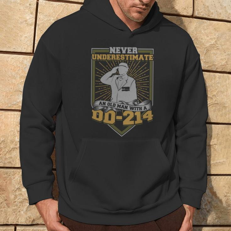 Never Underestimate An Old Man With A Dd-214 Military Hoodie Lifestyle