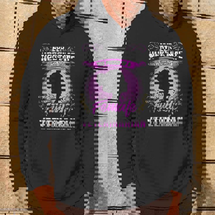 Never Underestimate The Power Of A Female Veterinarian Hoodie Lifestyle