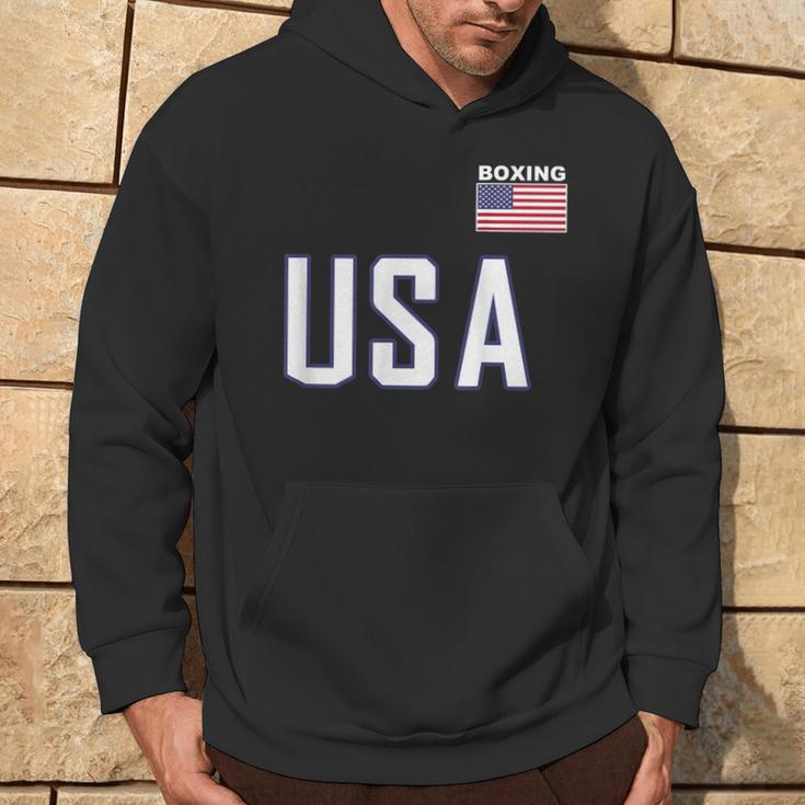 Usa Flag Boxing Cool Boxer Training Equipment Women Hoodie Lifestyle