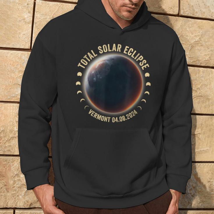 Vermont Total Solar Eclipse April 8 2024 Astronomy Fans Hoodie Lifestyle
