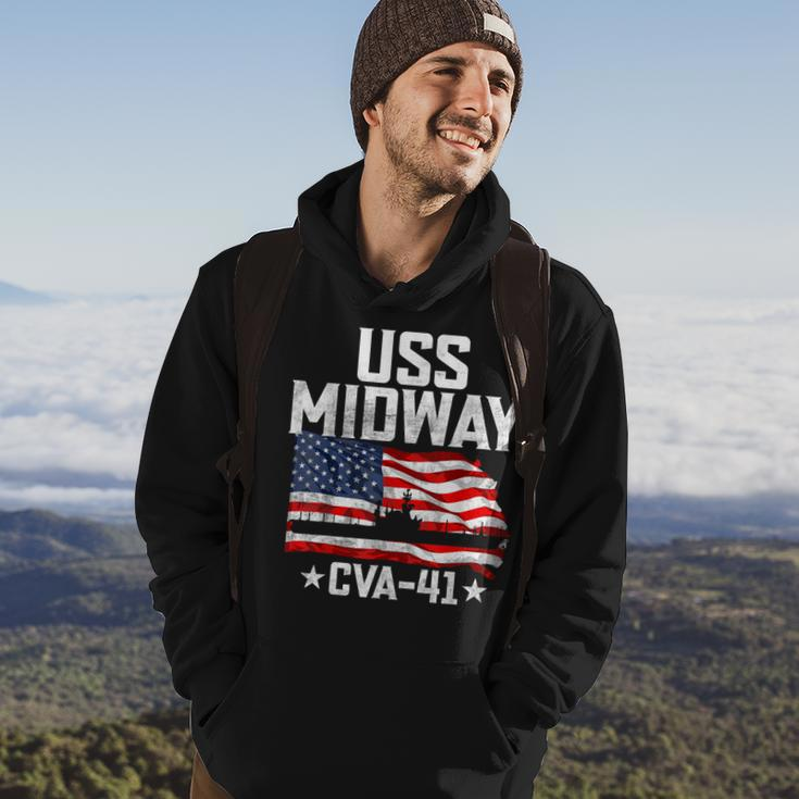 Veterans Day Uss Midway Cva-41 Armed Forces Soldiers Army Hoodie Lifestyle