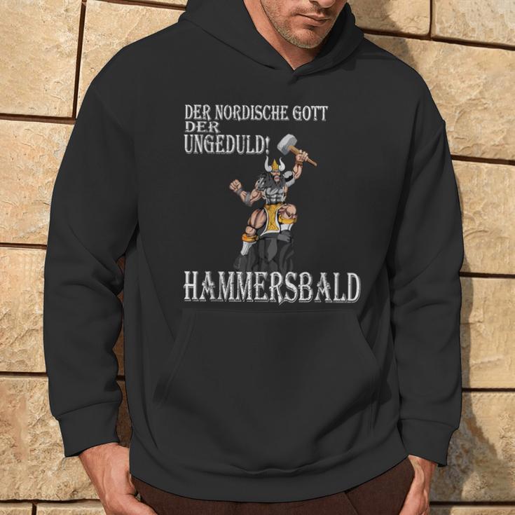 Viking Nordic God Of Impatience Hammersbald Fighter Hoodie Lebensstil