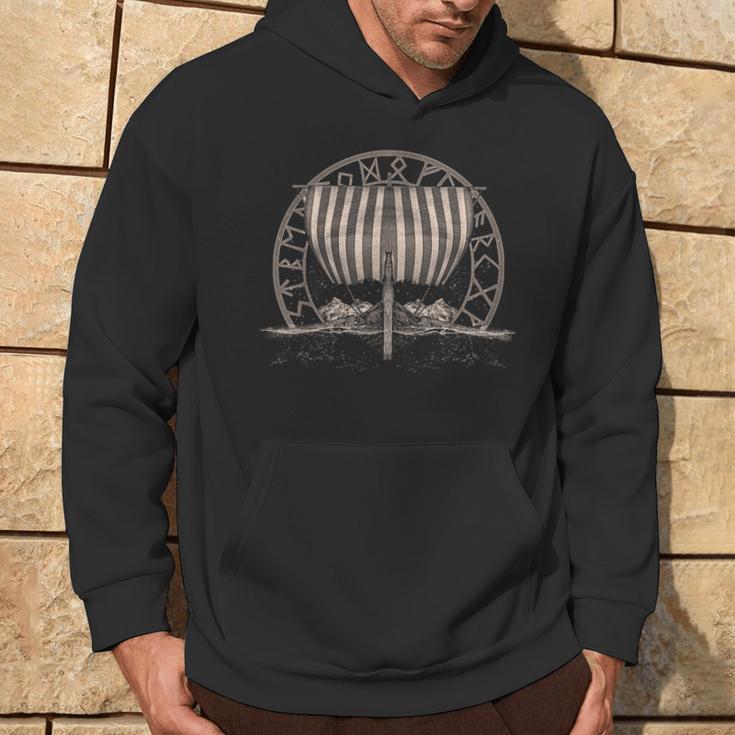 Viking Ship Nordic Mythology Walhalla Midgard Hoodie Lebensstil