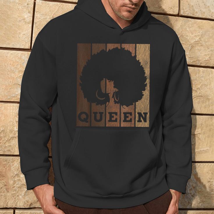 Vintage African Afro Queen Pride Melanin Black Queen Girl Hoodie Lifestyle