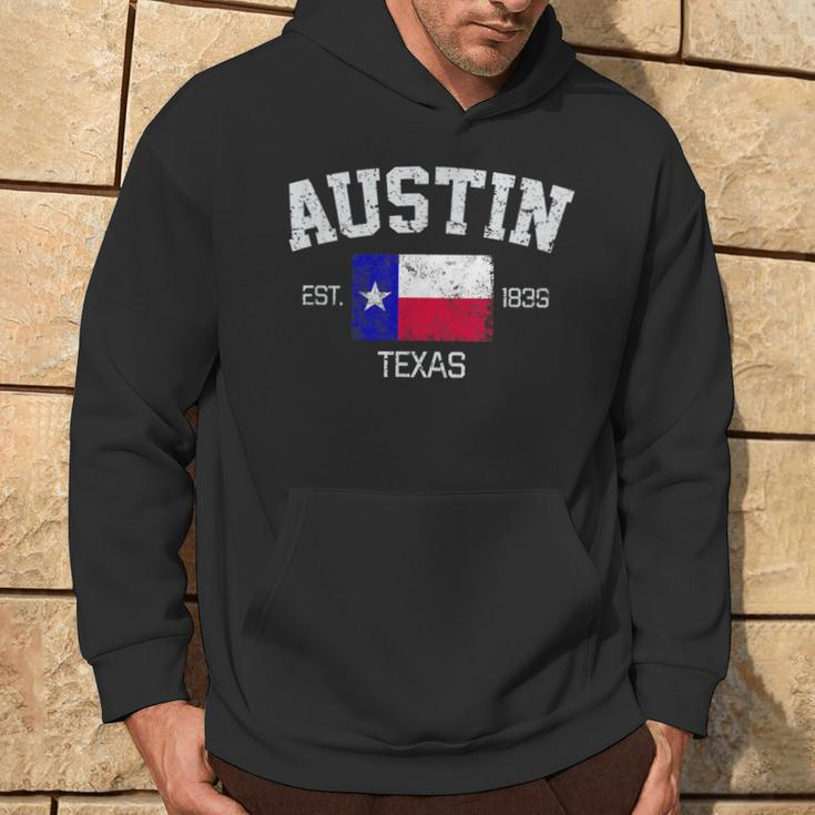 Vintage Austin Texas Est 1839 Souvenir Hoodie Lifestyle