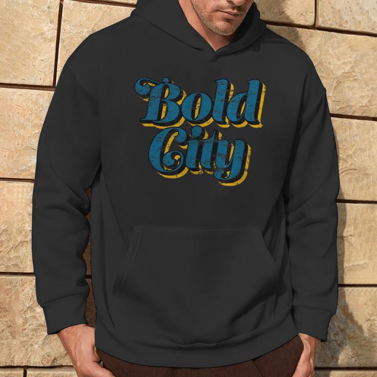 Vintage Bold City Jacksonville Hoodie Lifestyle