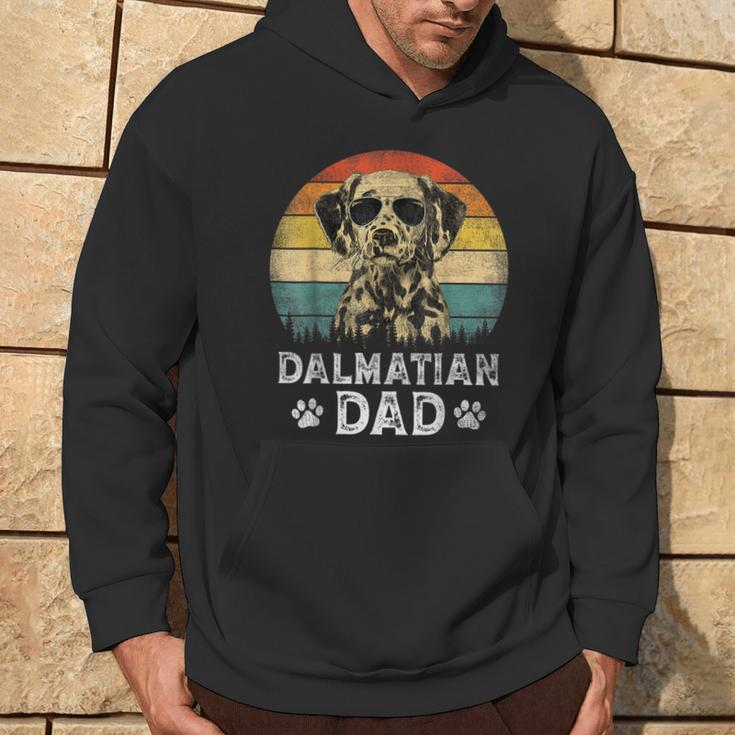 Vintage Dalmatian Dad Dog Lovers Father's Day Hoodie Lifestyle